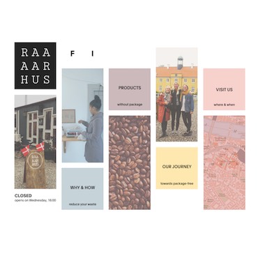 Grid-inspired website layout